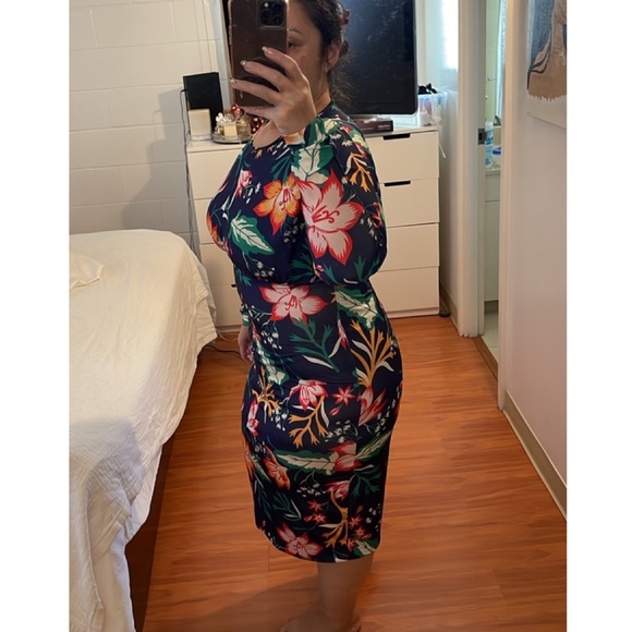 Zara Bodycon Midi Dress - Picture 1 of 9